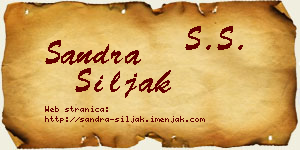 Sandra Šiljak vizit kartica
